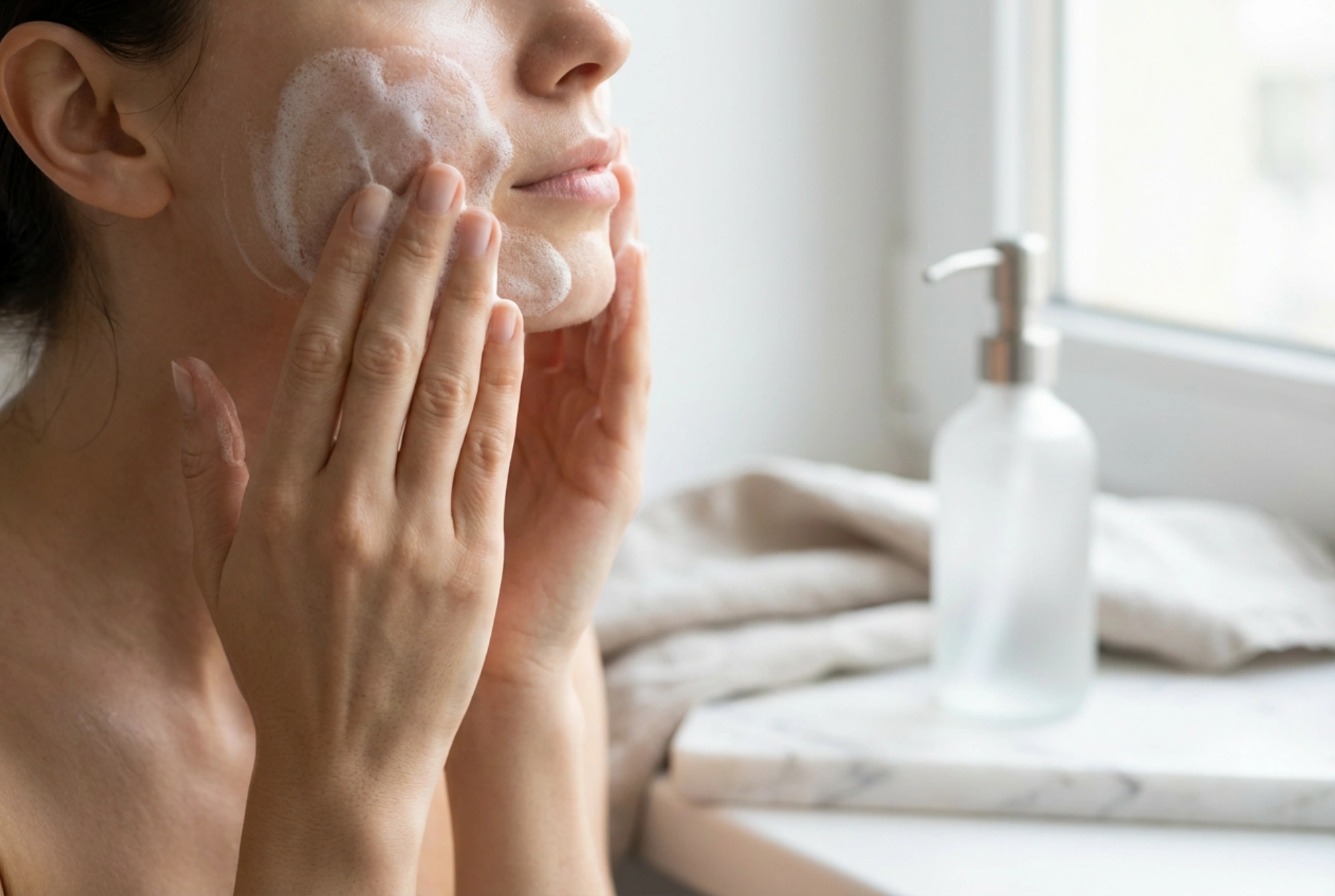 Gel de curățare facială: spumare, masaj și clătire optime
