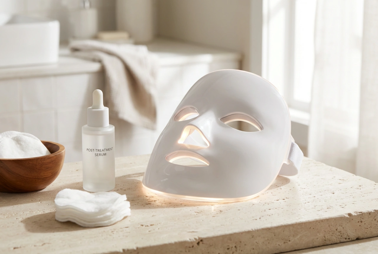 Mască LED pentru Față: Setări de Timp și Îngrijire După Utilizare