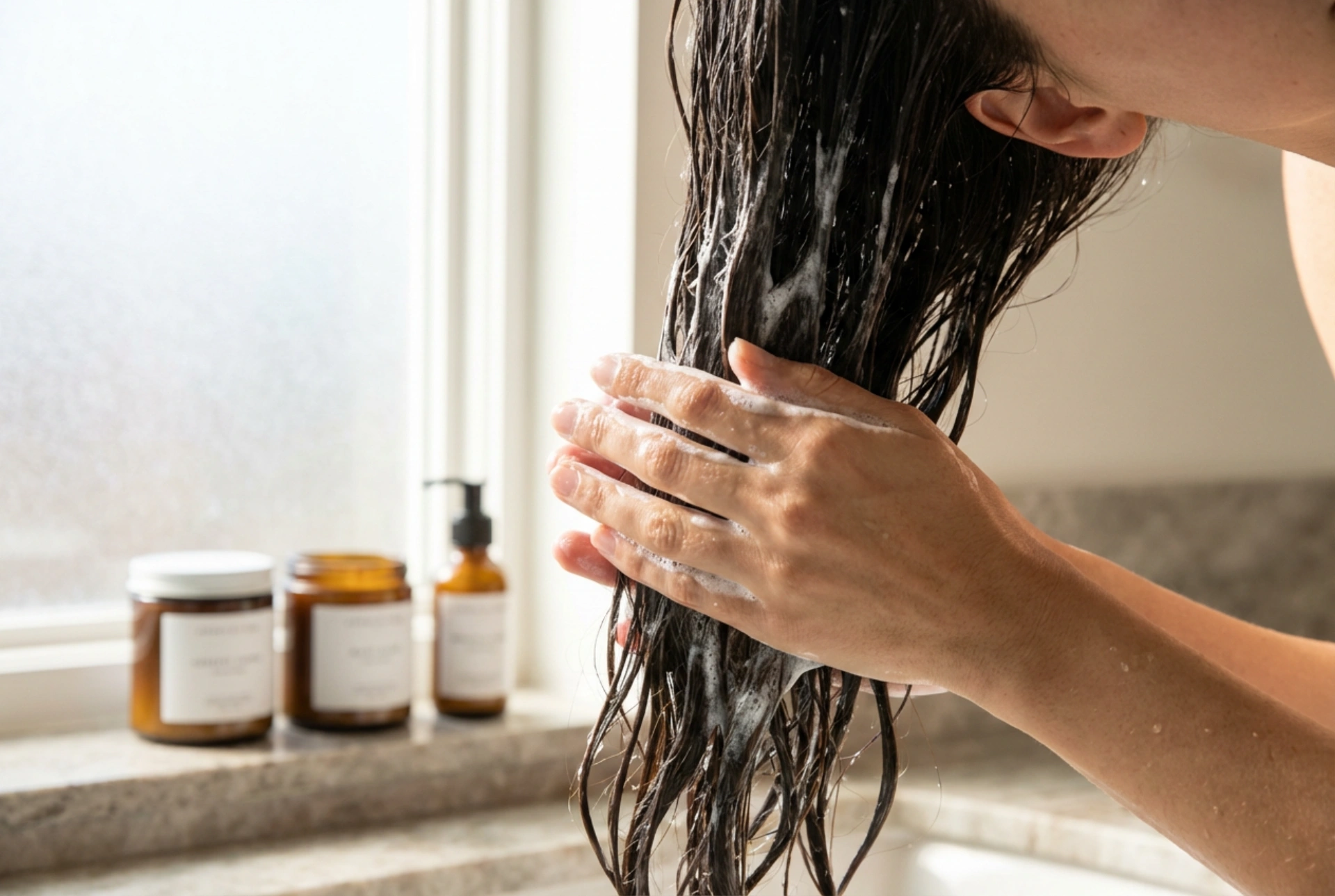 Șampon calmant: scalp sensibil fără iritații în timpul spălării