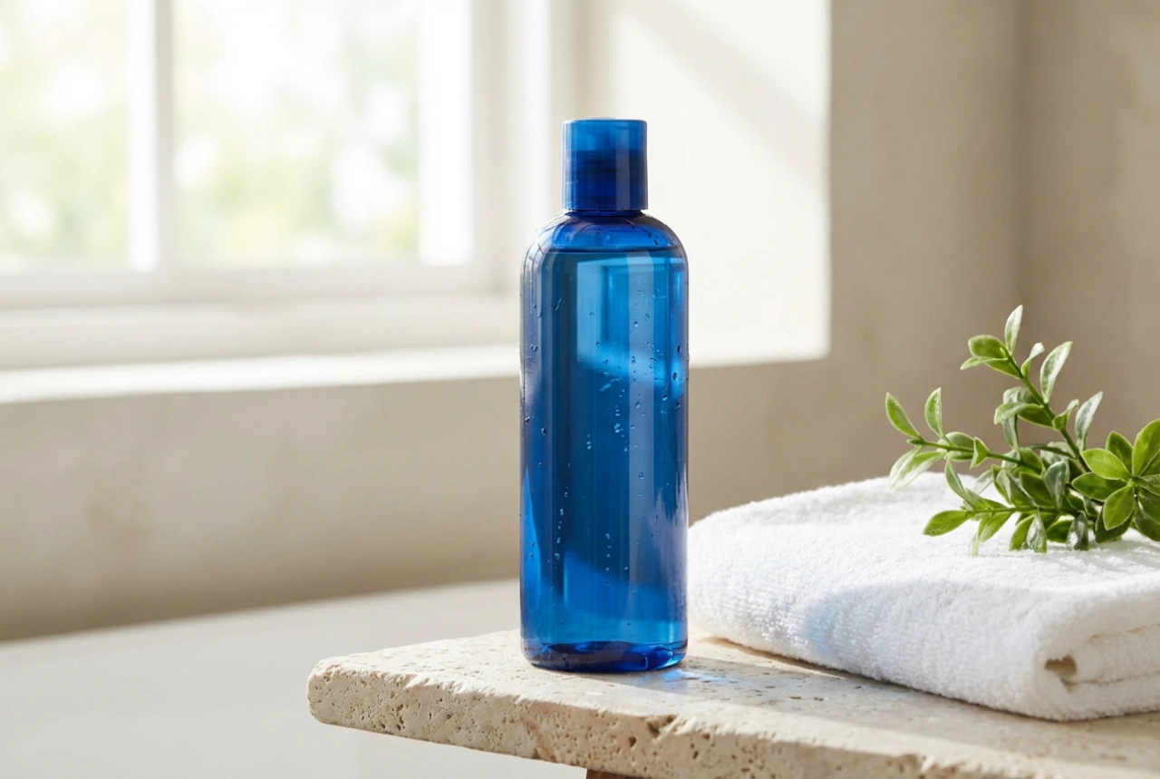 Șampon albastru pentru păr: neutralizarea reflexelor arămii