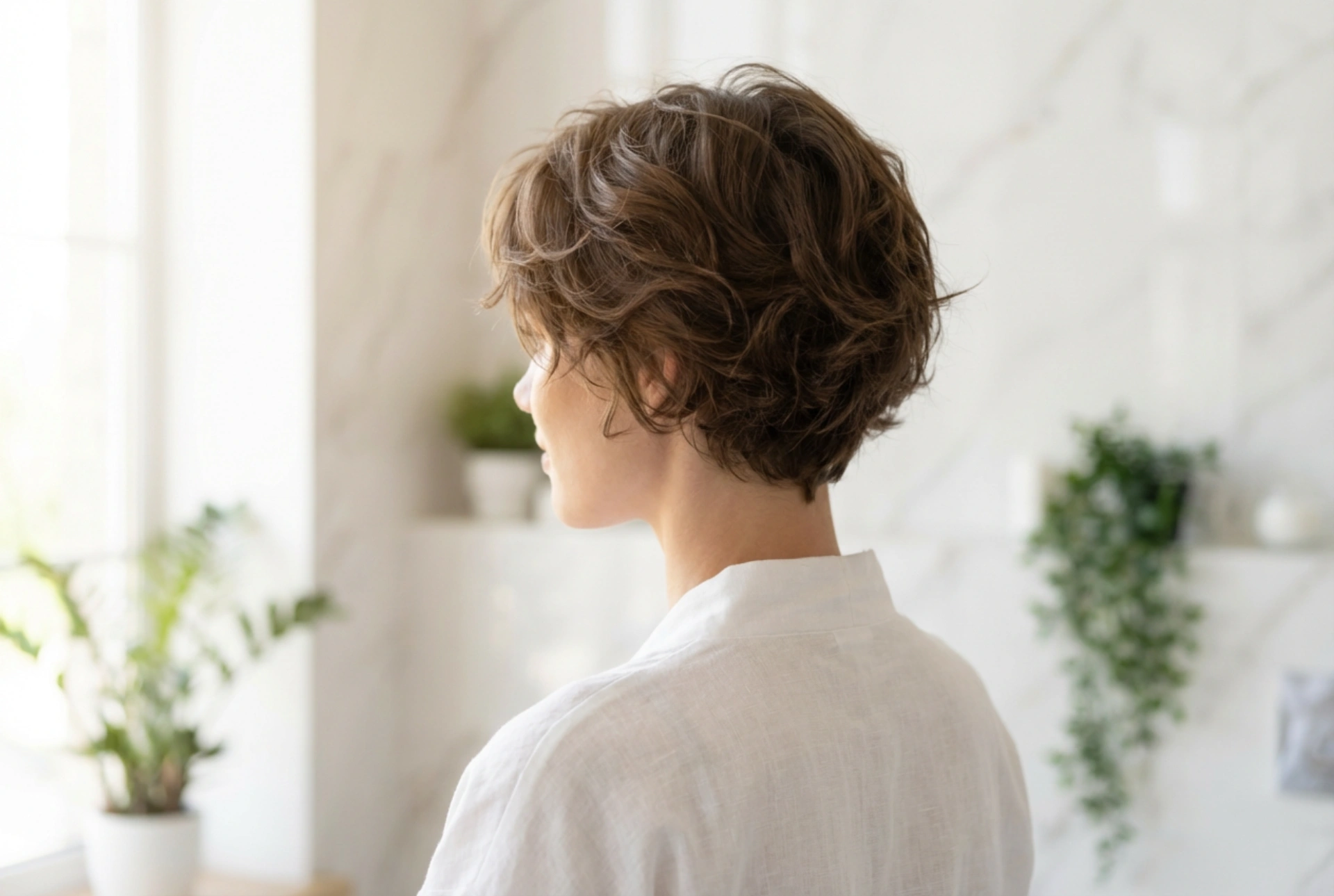 Tunsori scurte cu efect de întinerire: volum de la rădăcină și linii moi