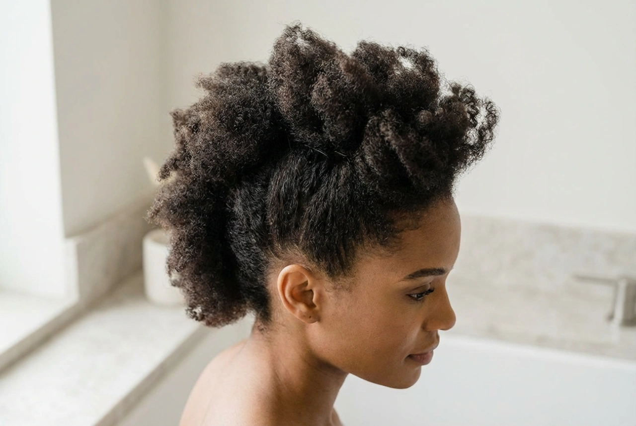 Coafura mohawk feminină: volum de la rădăcină, textură și fixare