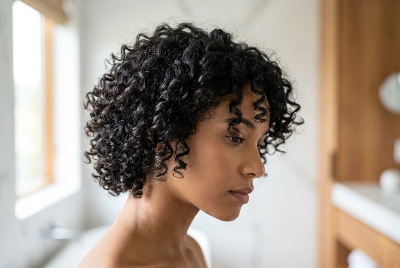 Tunsori scurte: păr creț fără efect de frizz, definire și fixare