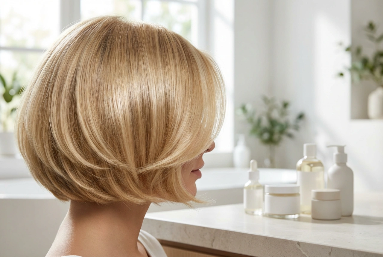 Bob scurt blond: cum să adaugi strălucire și volum fără a deteriora părul