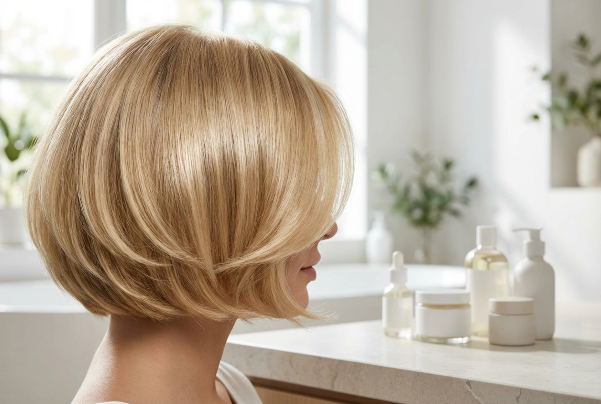 Bob scurt blond: cum să adaugi strălucire și volum fără a deteriora părul