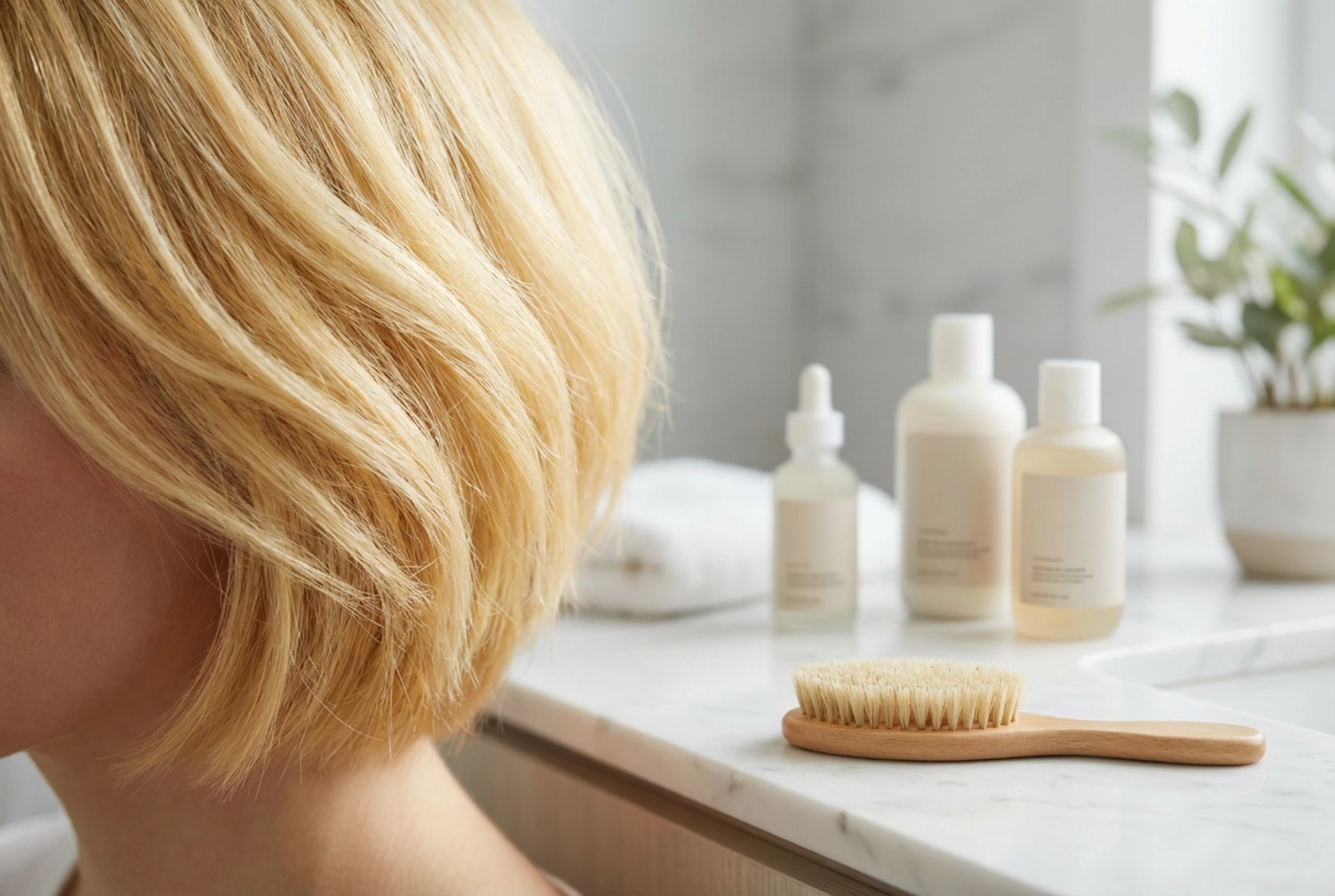 Păr blond scurt: îngrijirea culorii și stilizare rapidă