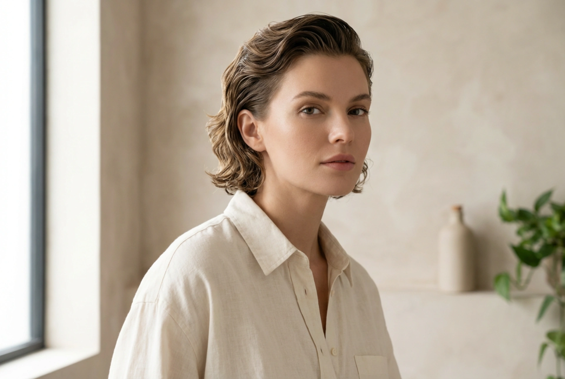 Coafuri din anii '80 pentru păr scurt: wet look, onduleuri și o notă rock