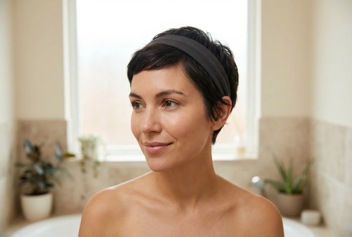 Coafuri anii '90 pentru păr scurt: pixie, mini-cocuri și bentițe