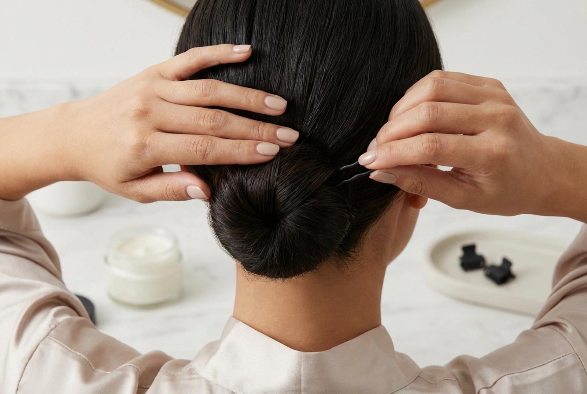 Cum să faci un coc pe păr scurt care rezistă toată ziua