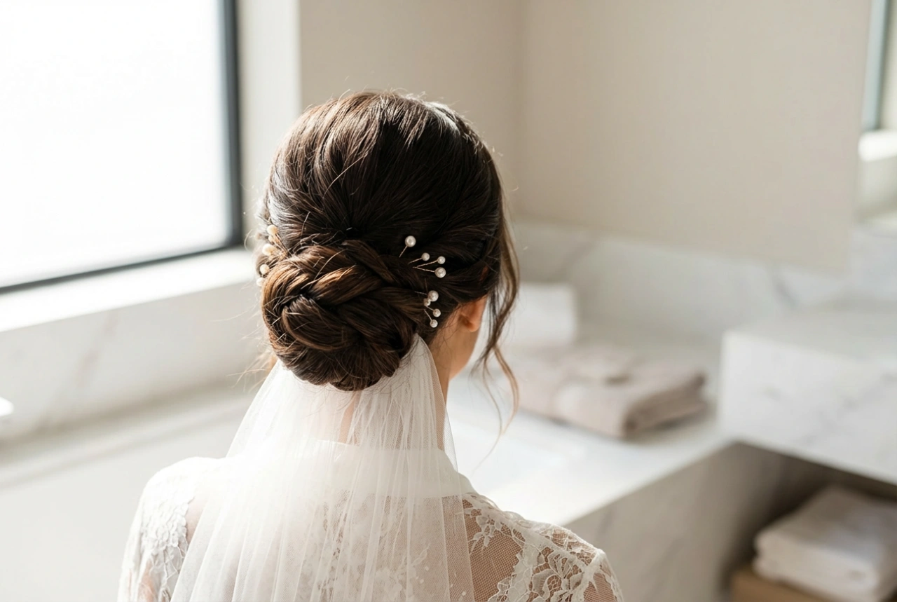 Coc de mireasă: coafură elegantă pas cu pas și accesorii delicate