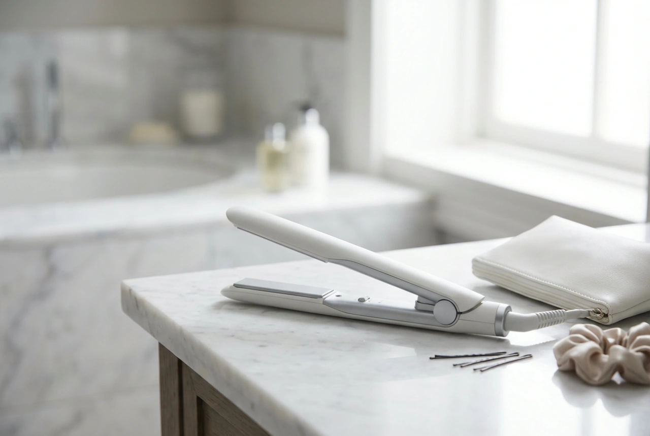 Mini placa de păr de călătorie: netezire rapidă în vacanță