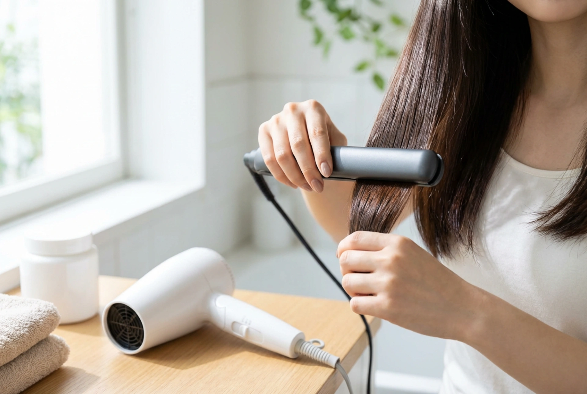 Uscătorul și placa în duet: Plan de styling pentru o strălucire sănătoasă