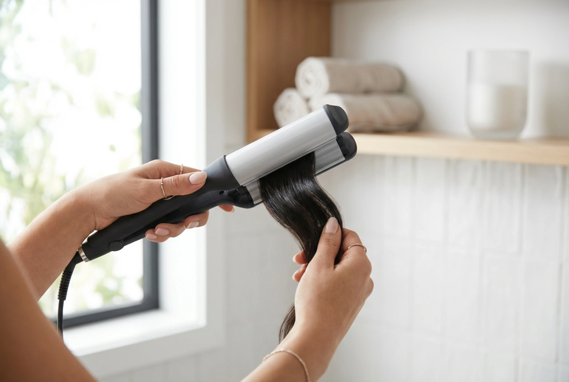 Ondulator gros pentru păr: cum să faci valuri largi fără cute