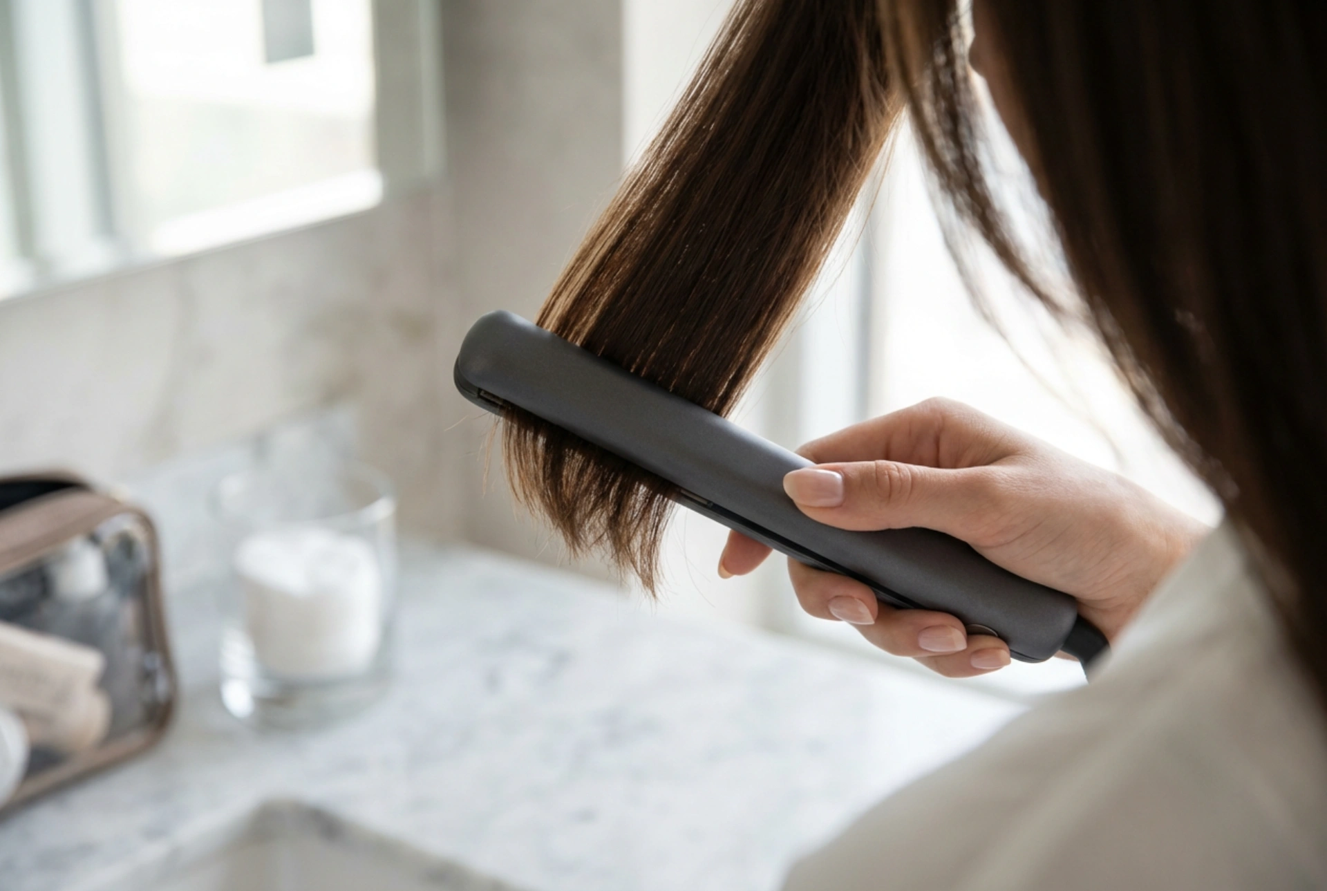 Mini placa de păr: detalii, breton și coafare în călătorii