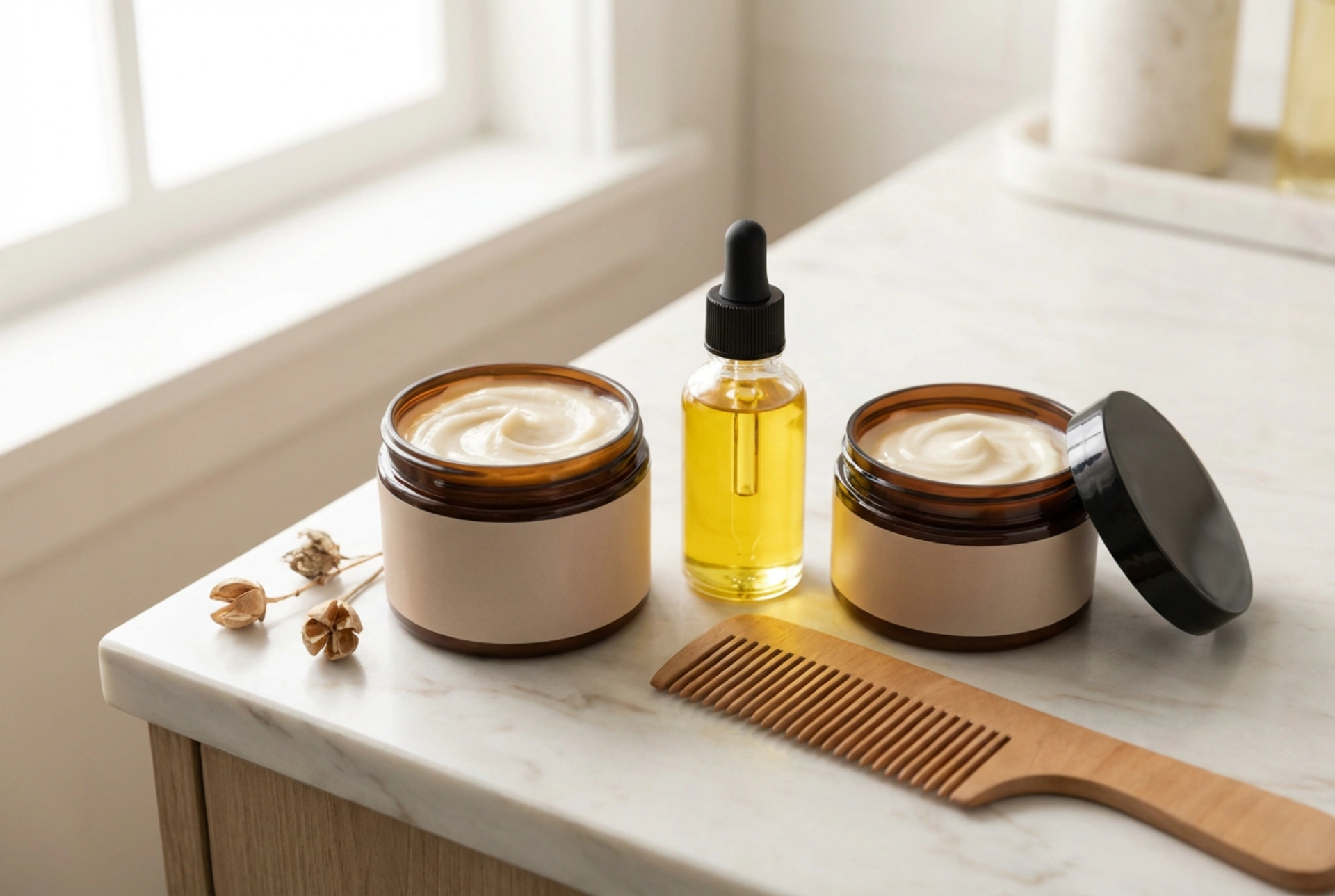 Balsamul pentru păr creț: humectanți, emolianți și metoda OMO