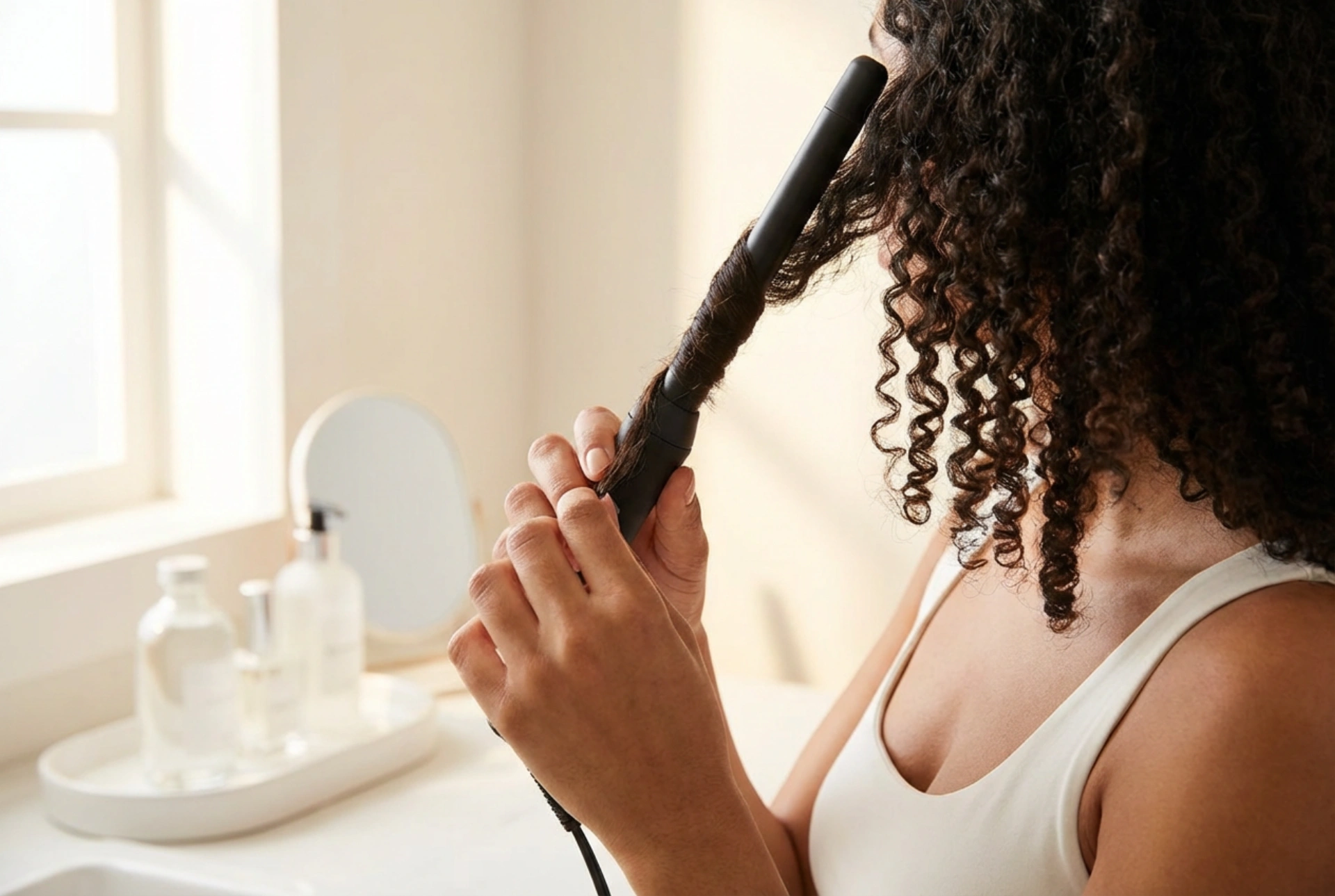 Ondulatorul subțire: cum să obții bucle strânse și stil afro pas cu pas