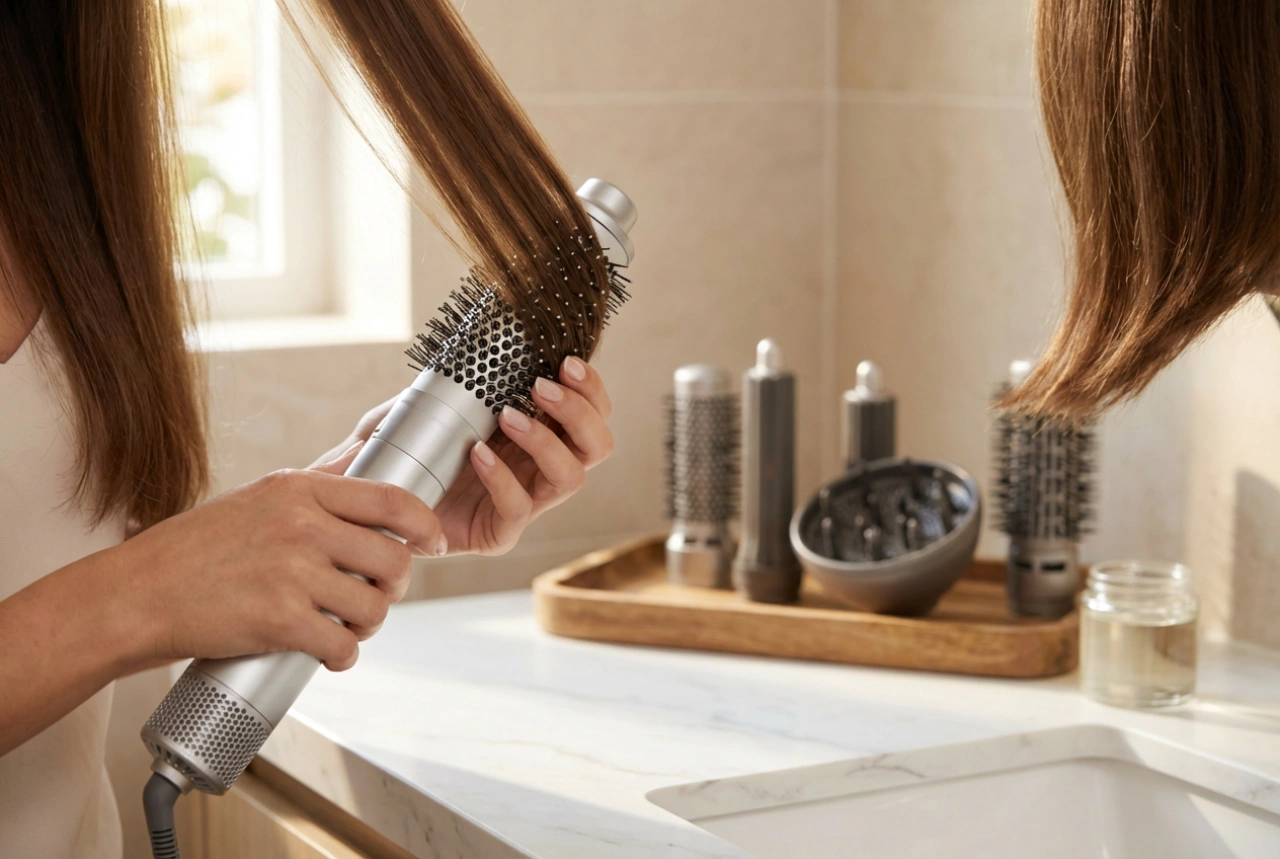 Peria cu aer cald: cum să alegi accesoriile și tehnica de coafare