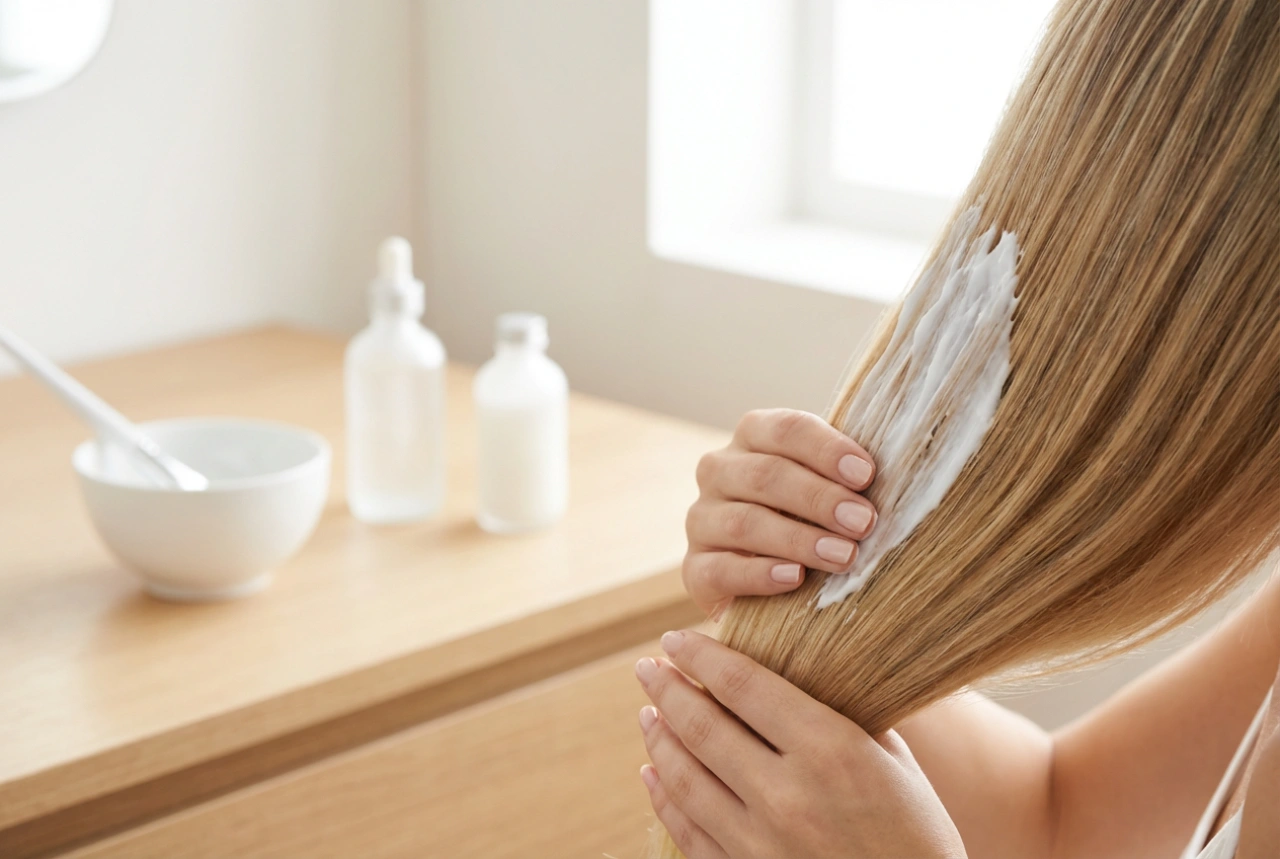 Regenerarea după decolorare: mască pentru părul blond pas cu pas