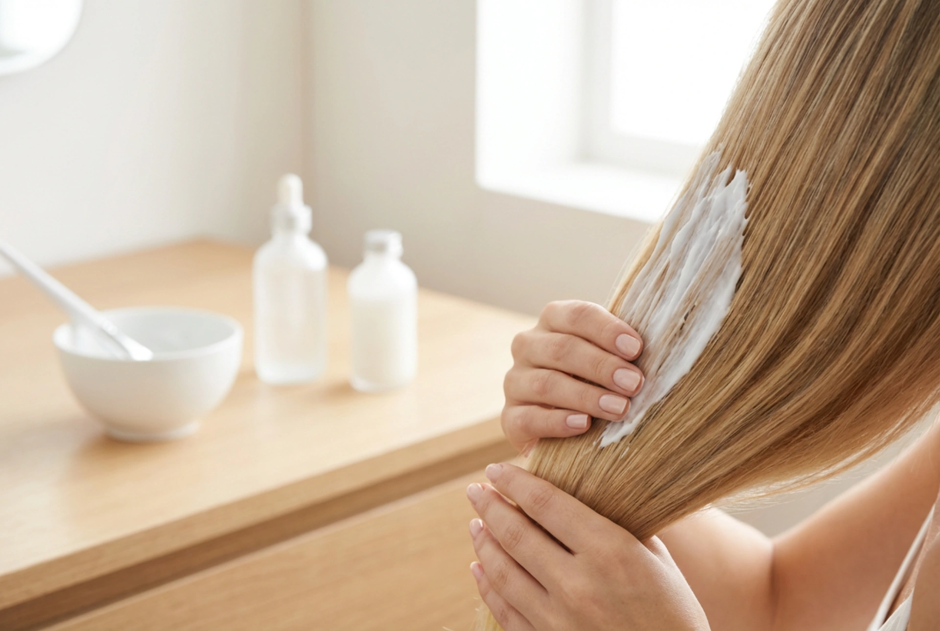 Regenerarea după decolorare: mască pentru părul blond pas cu pas