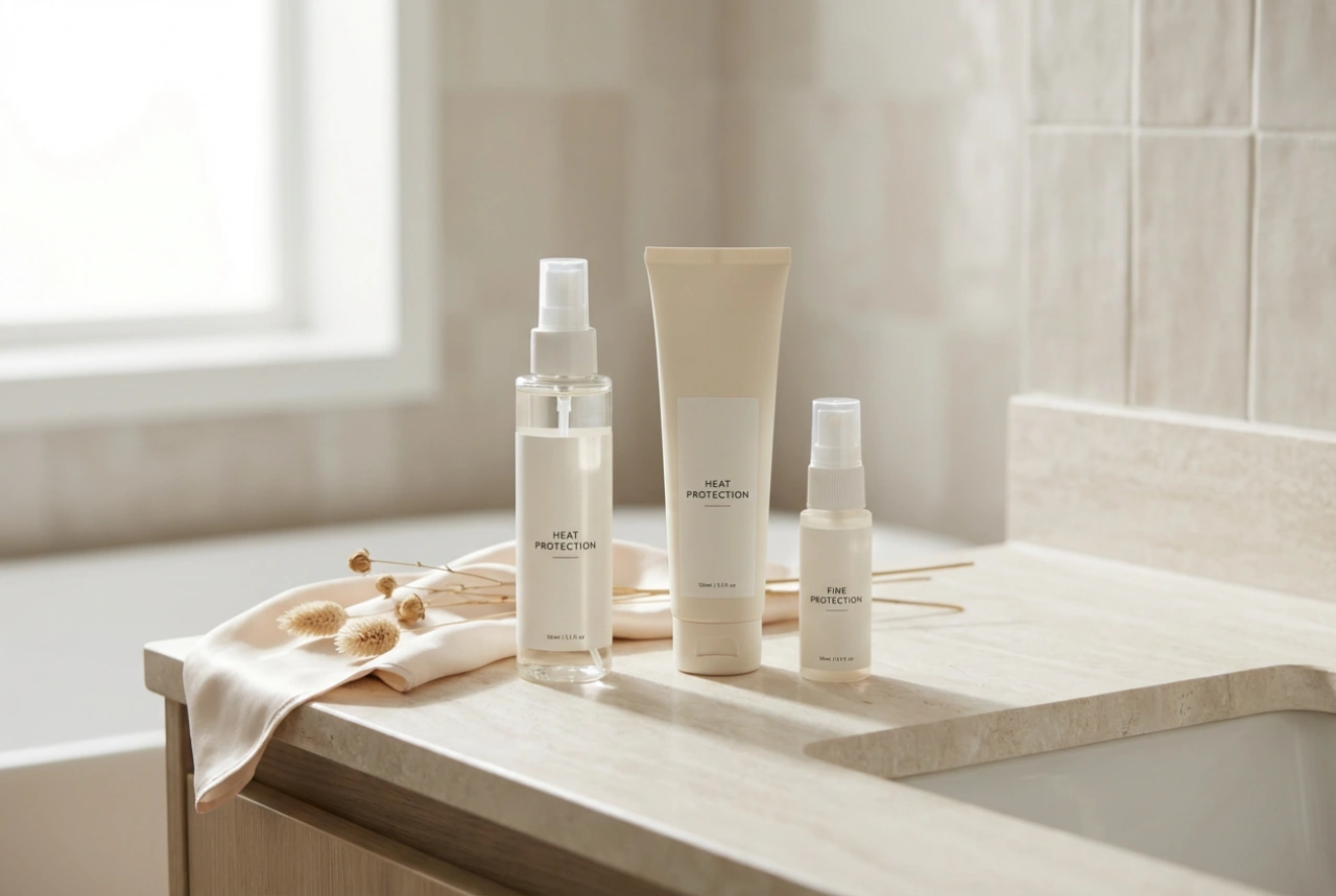 Protecția termică zilnică a părului: spray-uri, creme și loțiuni lejere