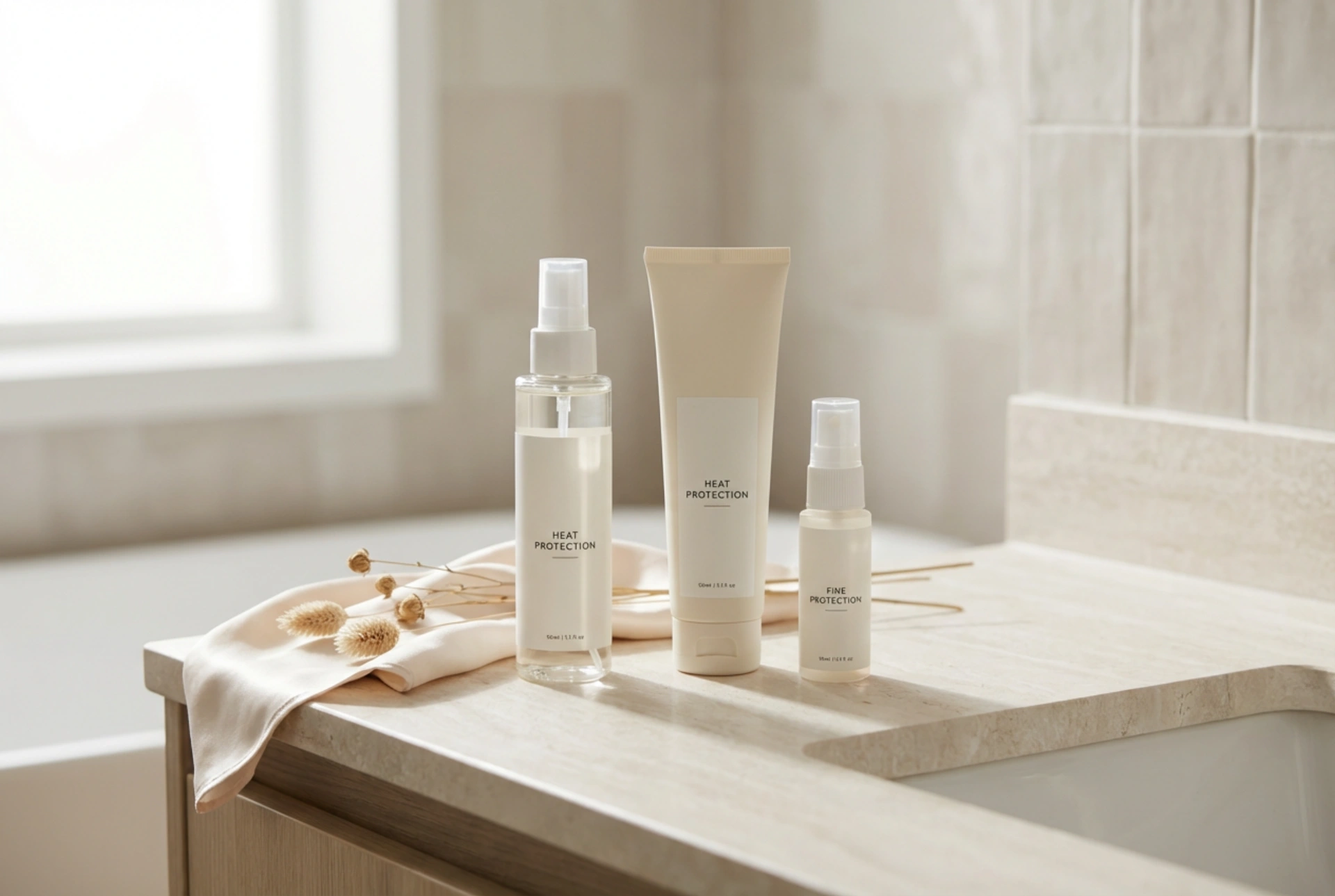 Protecția termică zilnică a părului: spray-uri, creme și loțiuni lejere
