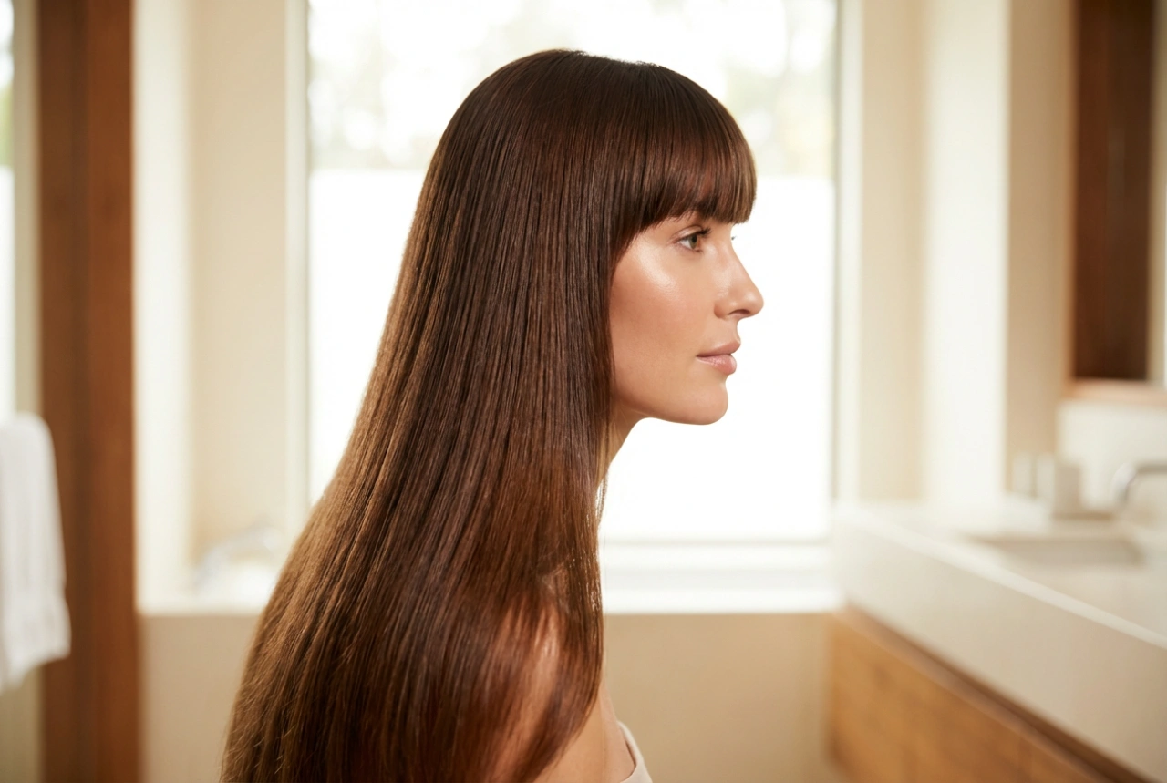 Păr lung cu breton: cum să-l aranjezi și cum să-i subliniezi forma