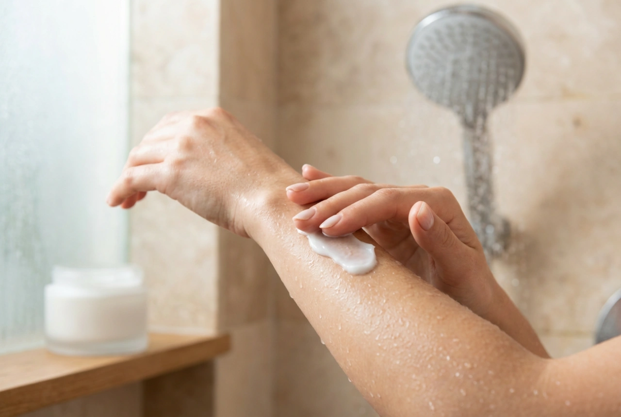 Loțiuni de corp sub duș: aplicare pe pielea umedă și clătire