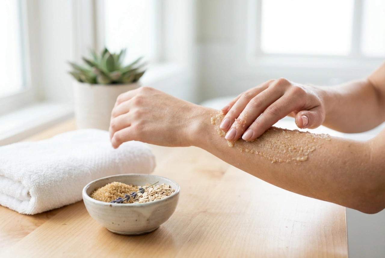 Exfoliant delicat pentru mâini acasă: pregătirea pielii și masaj