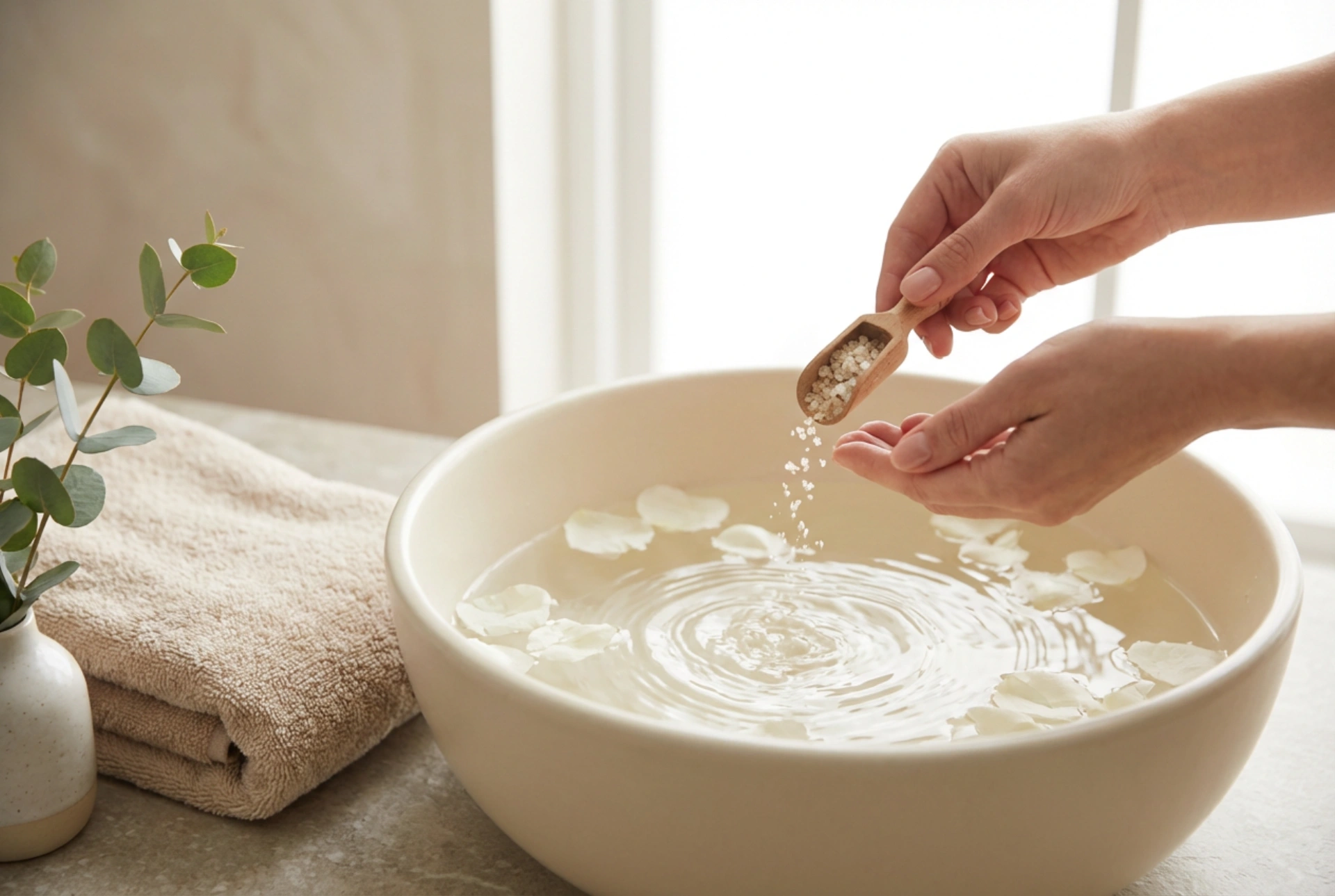 Sarea de picioare într-un tratament la domiciliu: prepararea unei băi calmante