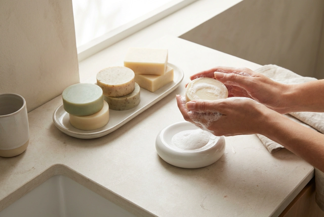 Săpun solid: alegerea, spumarea și păstrarea fără înmuiere