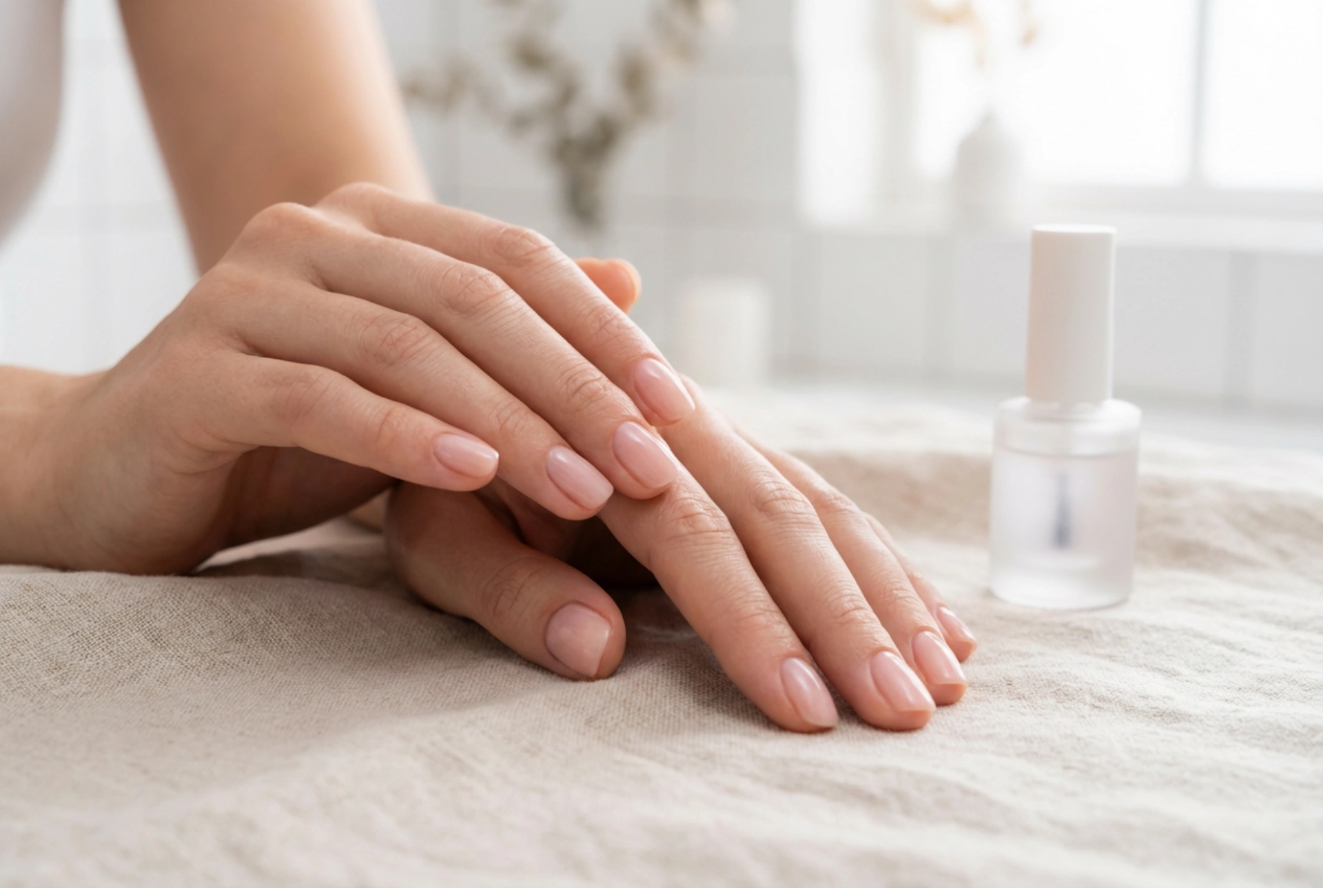 Manichiură hibridă delicată: cum să obții un efect natural al unghiei