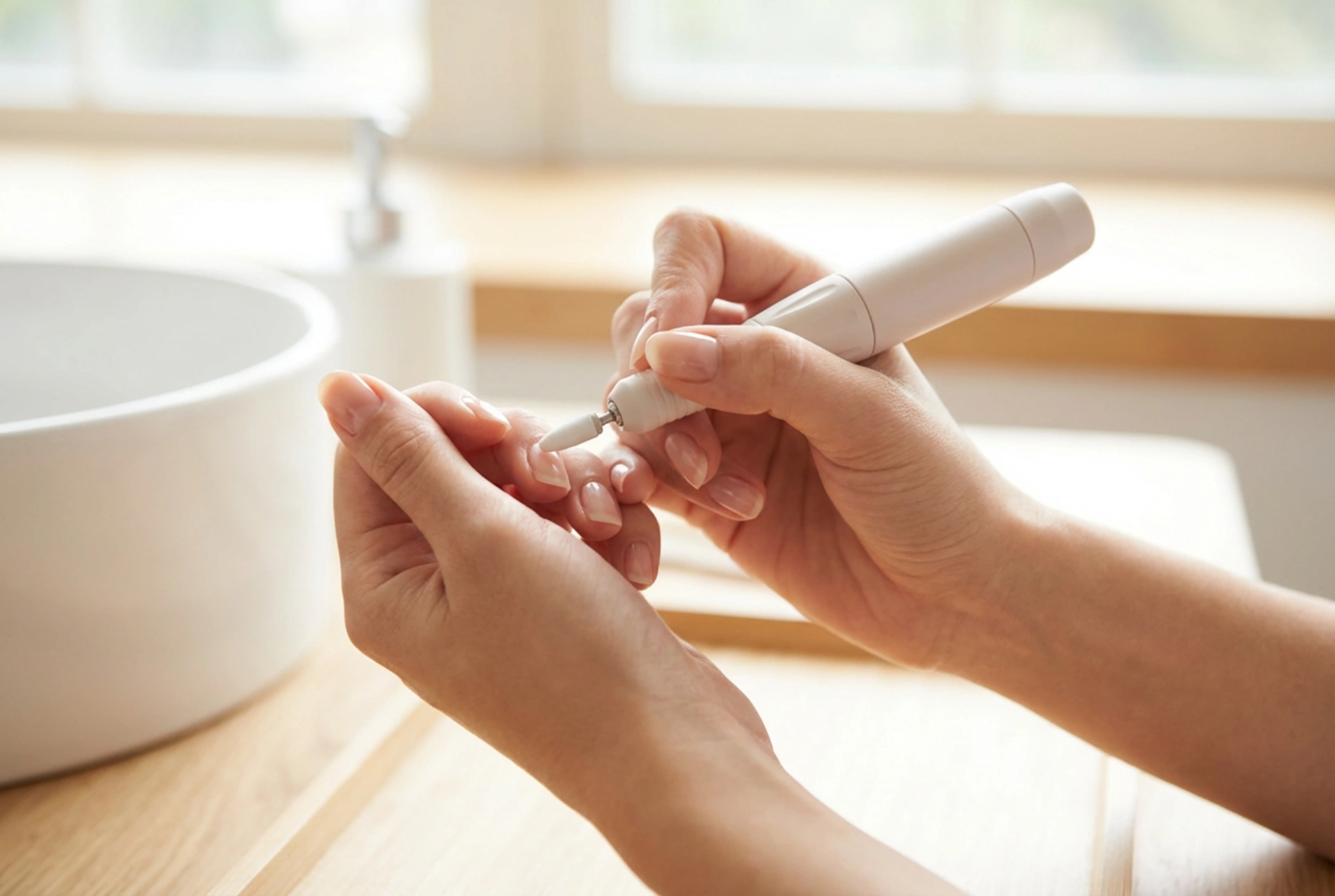 Freza de unghii cu baterii: stilizare mobilă și manichiură sigură în orice condiții