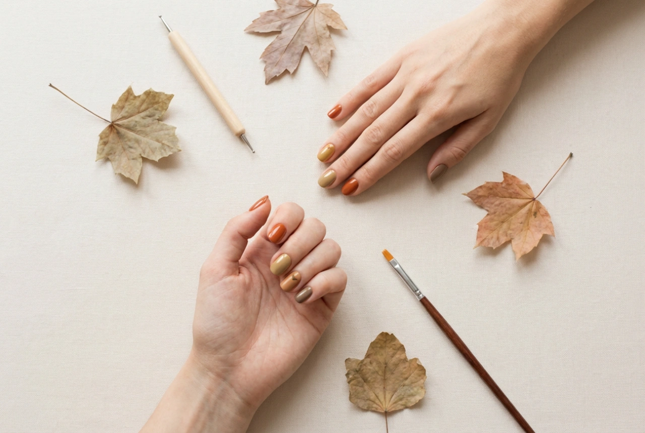 Modele de unghii pentru toamnă: decorațiuni simple și instrumente pentru începători