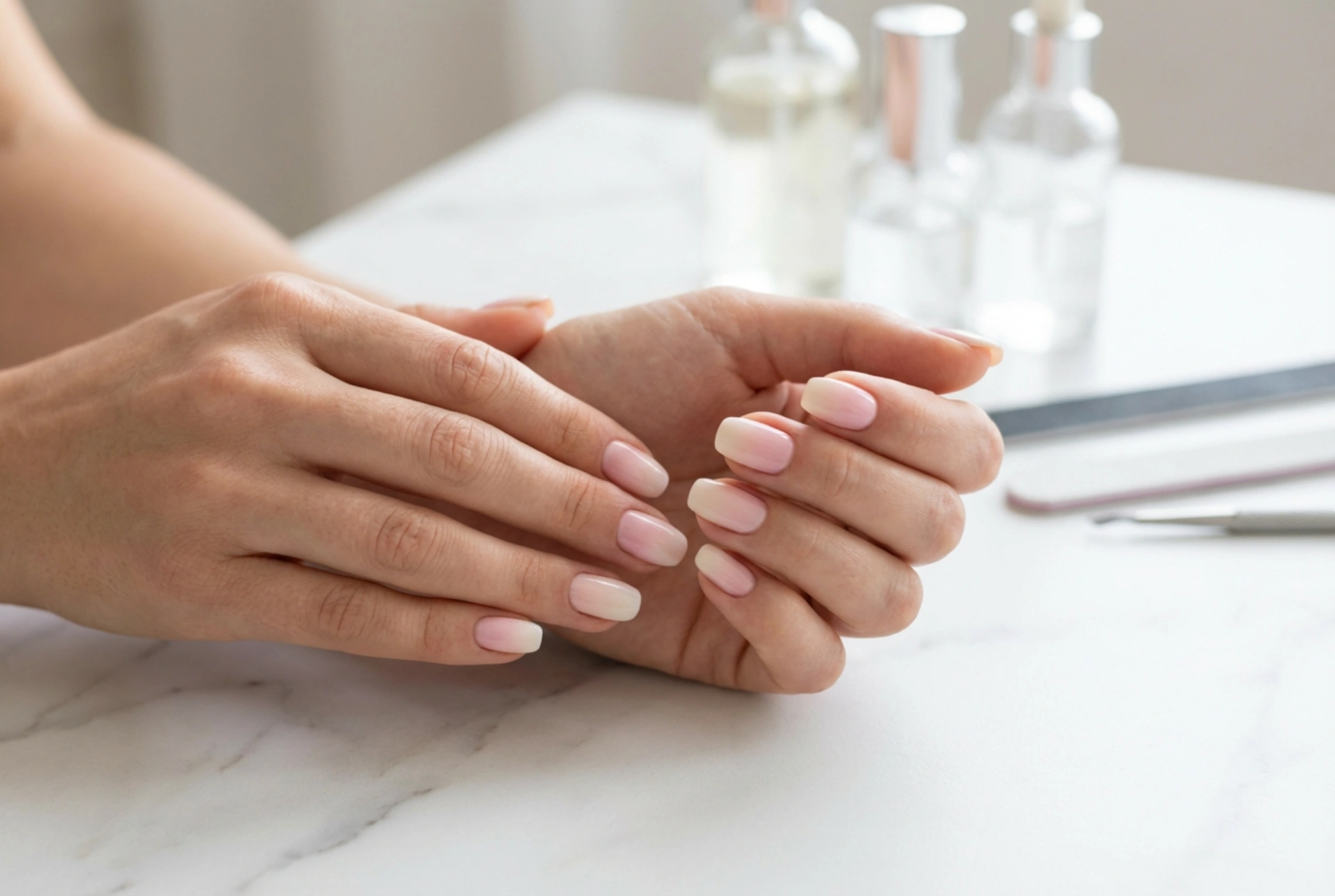 Unghii ombre: trei metode de realizare și fixare