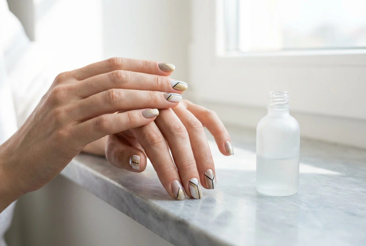 Unghii geometrice: benzi, ștampile și scheme rapide