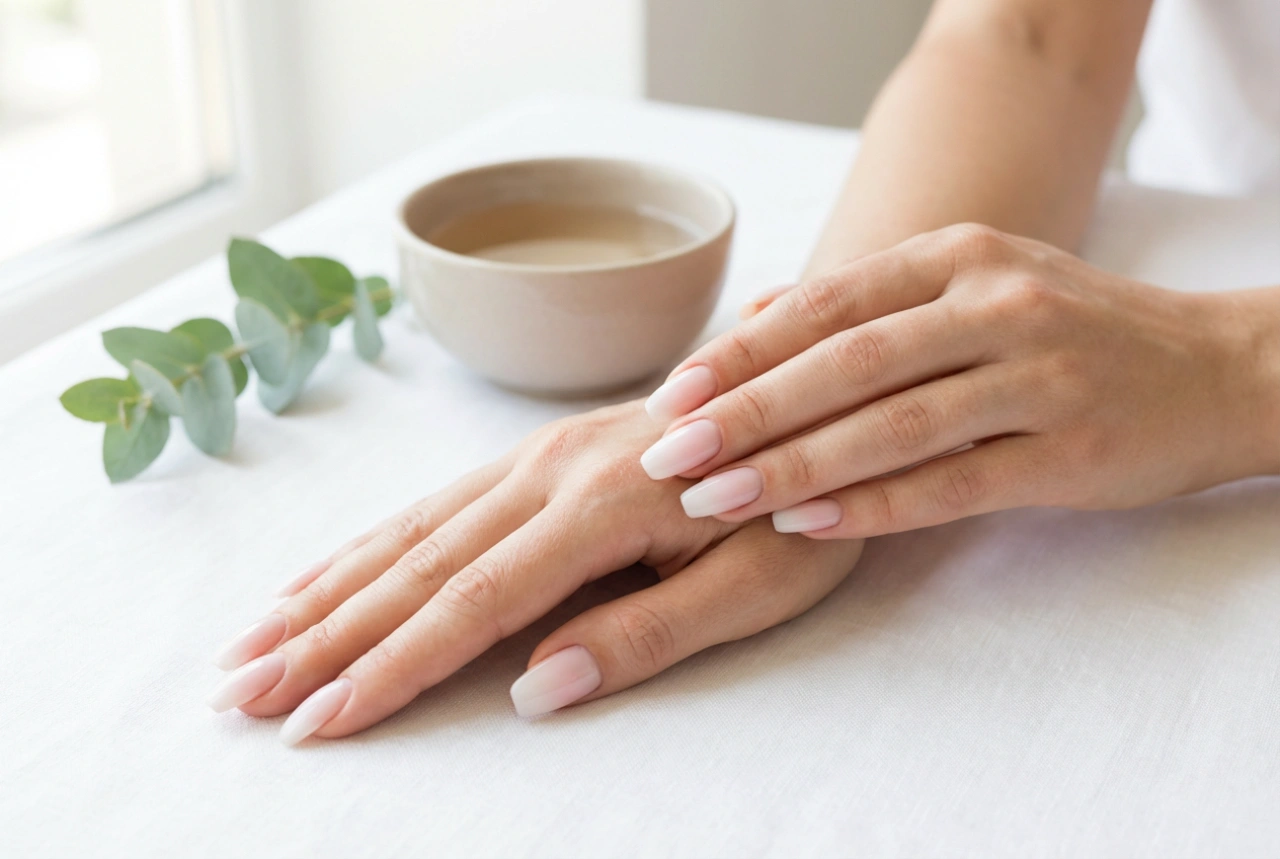 Ombre lăptos pe unghii: efectul delicat baby boomer pas cu pas