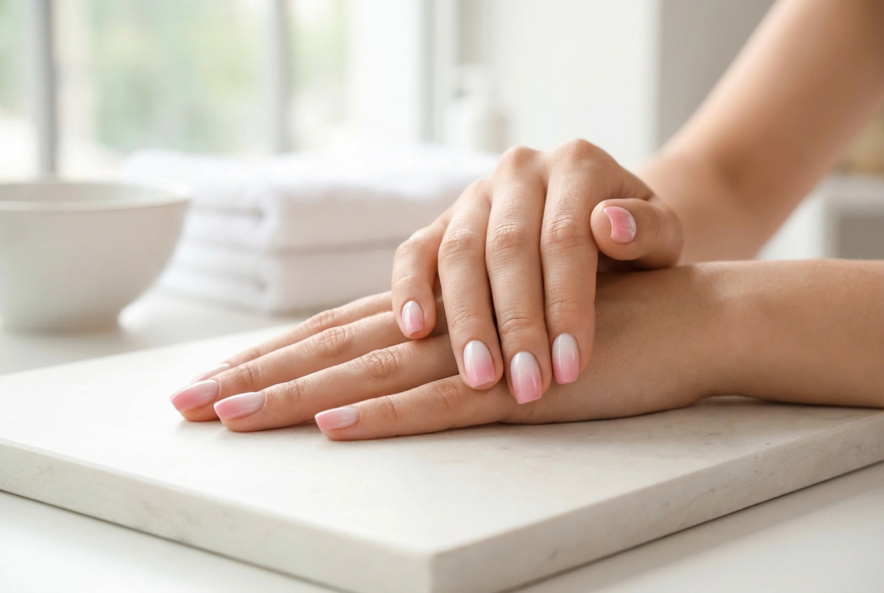 Unghii cu gel ombre: Tehnici de estompare cu geluri de construcție și colorate