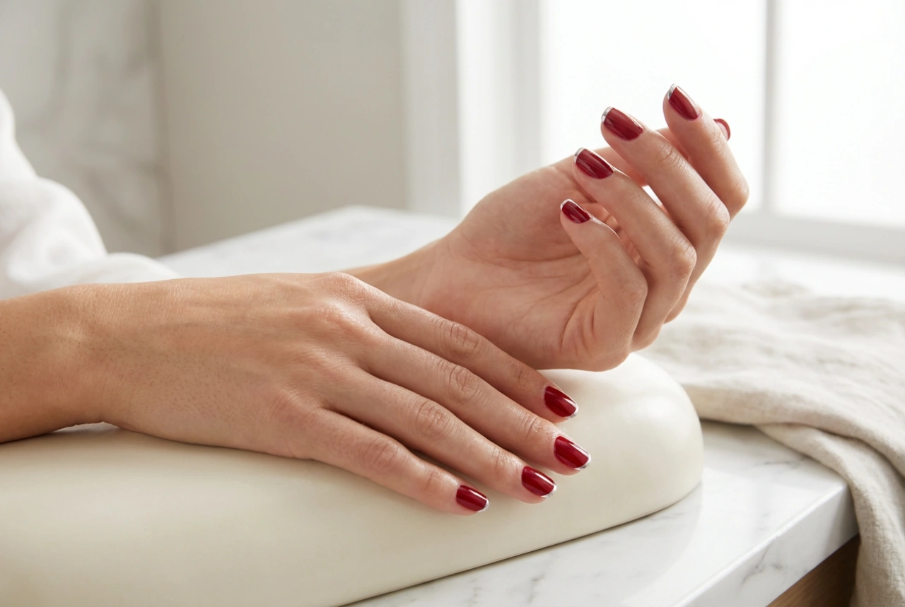Unghii roșu cu argintiu: combinații armonioase și modele simple pentru o manichiură elegantă
