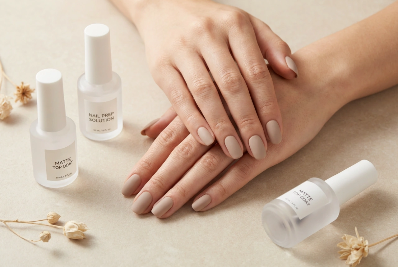 Finisaj Mat: Unghii Mate Fără Urme, Degresare și Top Coat