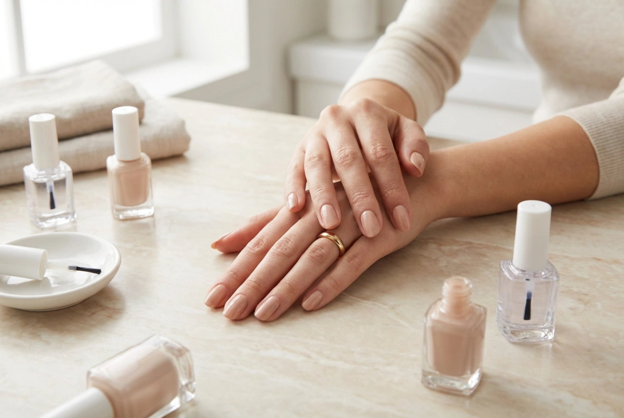 Lac de unghii clasic fără urme: straturi, timp de uscare și top coat