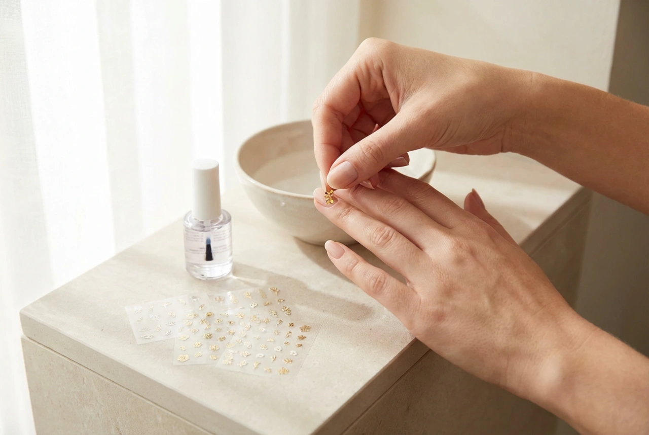 Stickere pentru unghii hibride: tipuri, aplicare și sigilare cu top coat