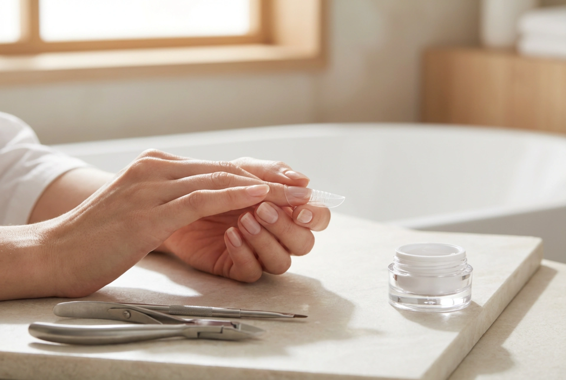 Forme duale pentru unghii: modelarea formei, presarea și îndepărtarea