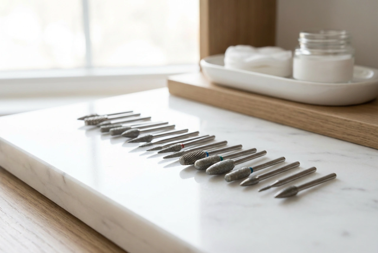 Mașina de frezat pentru manichiura hibridă: ce capete de freză să folosești pentru îndepărtarea culorii și cum să lucrezi în siguranță