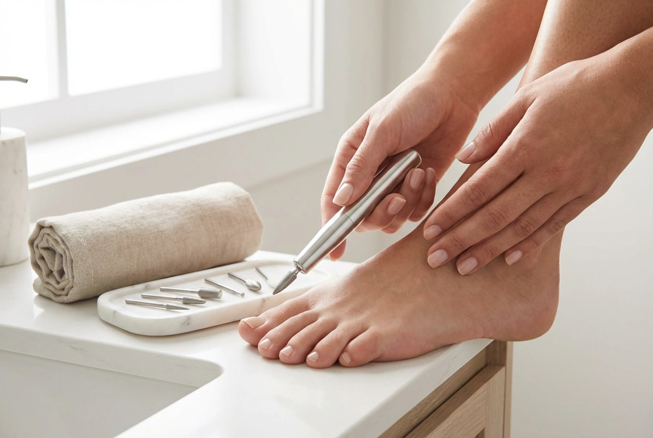 Aparat de pedichiură: pregătirea picioarelor, capete de freză și tehnica de lucru