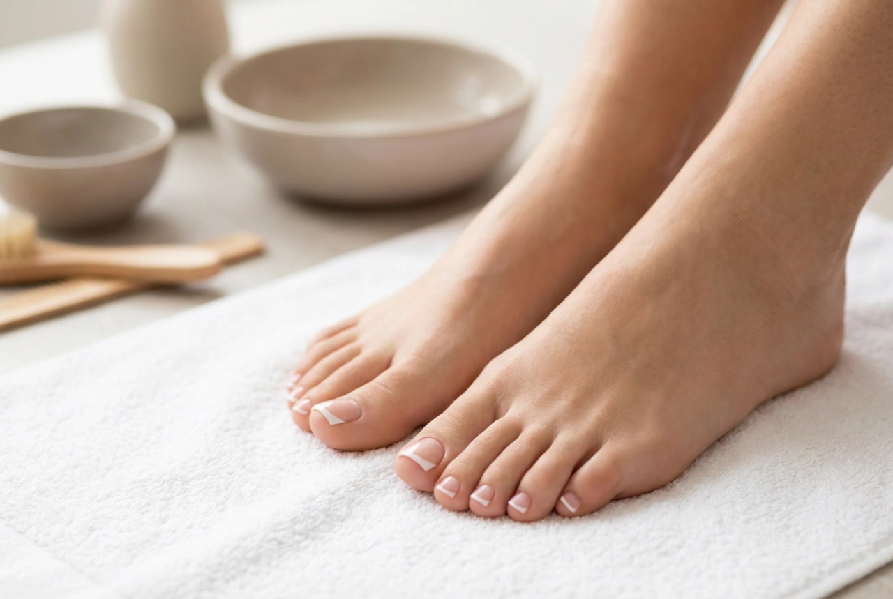 Pedichiura french semipermanentă: pregătirea unghiei și un vârf precis