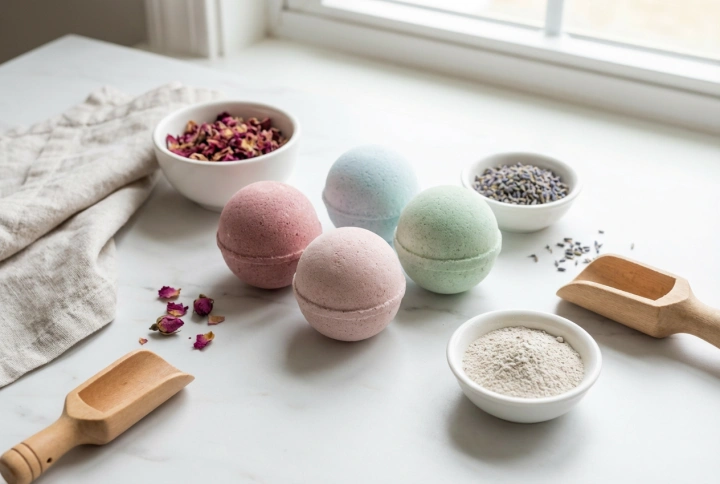 Bombe de baie naturale: ingrediente, preparare si depozitare