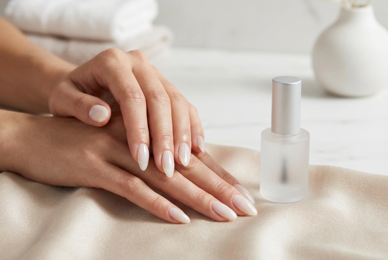 Balsam de unghii lăptos: efect elegant și întărire
