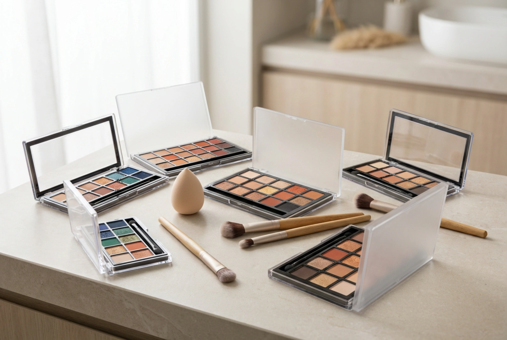 Paleta de farduri colorate: crearea seturilor, proporții și trei scheme testate