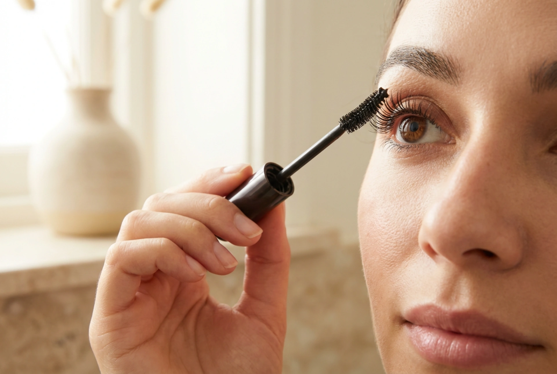 Mascara pentru alungire și curbare: tehnica de îndoire a periei și aplicarea în straturi