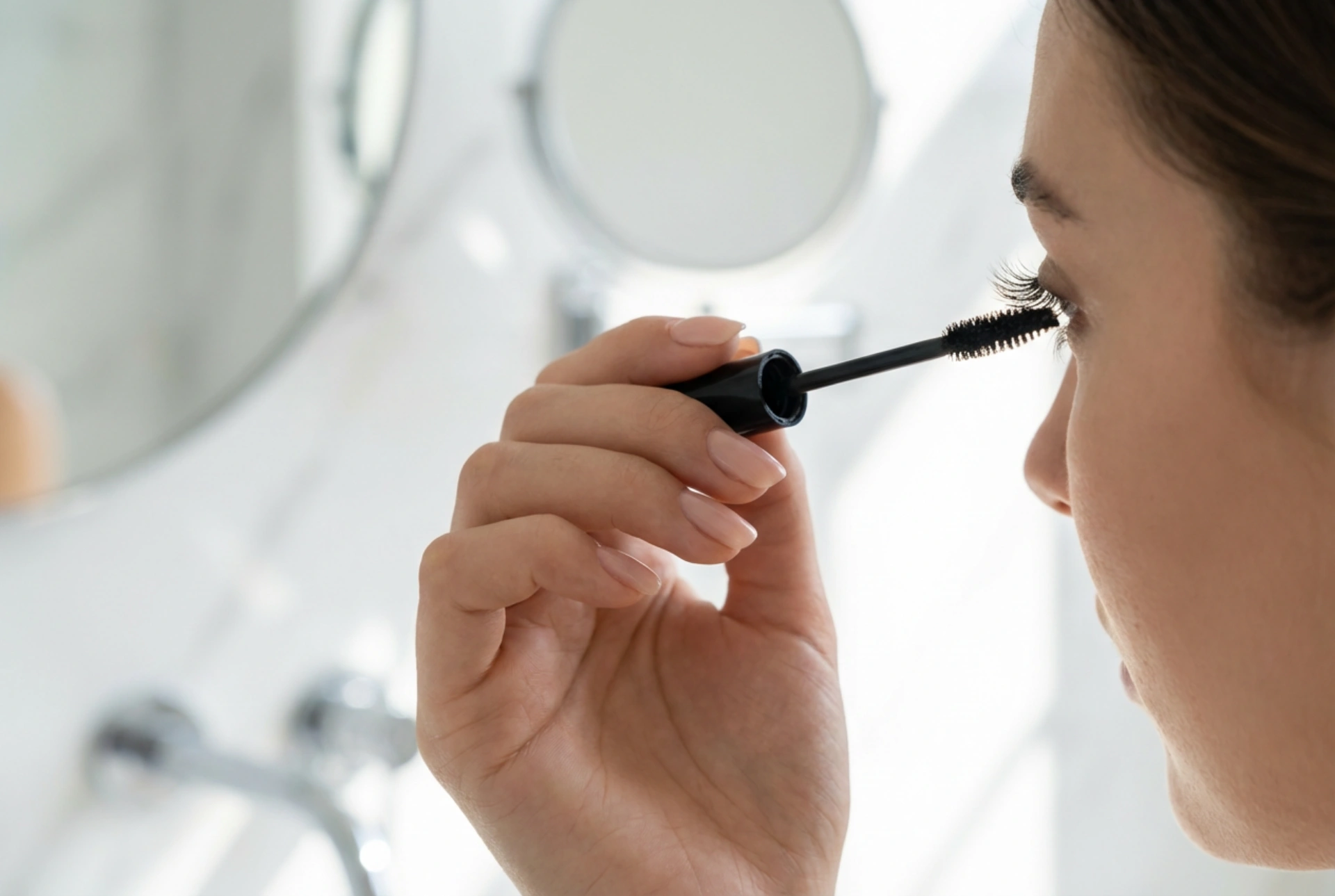 Cum să aplici rimelul cu fibre pentru a evita căderea și lipirea genelor